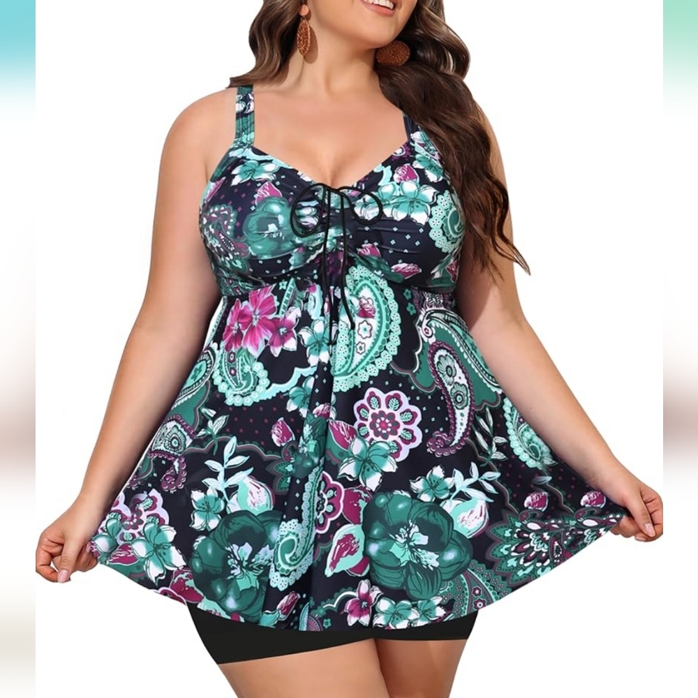 NLEYOOK 2 Piece Tankini Swimsuit